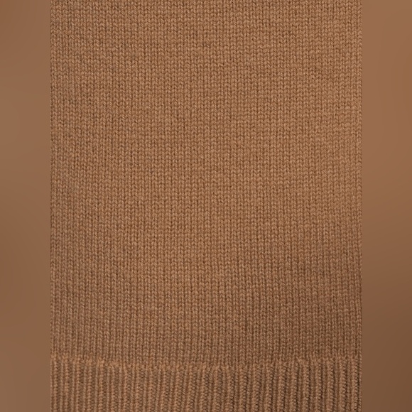 NWT PAIGE Designer Brown Camel Cherise Keyhole Turtleneck Sweater Size Medium - Picture 7 of 11
